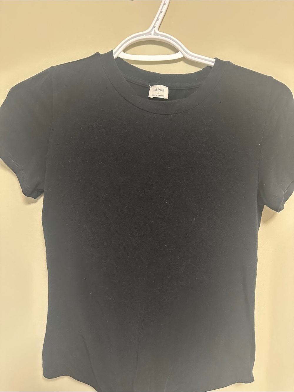 Wilfred Black bodysuit Slim Crewneck Short Sleeve Tee